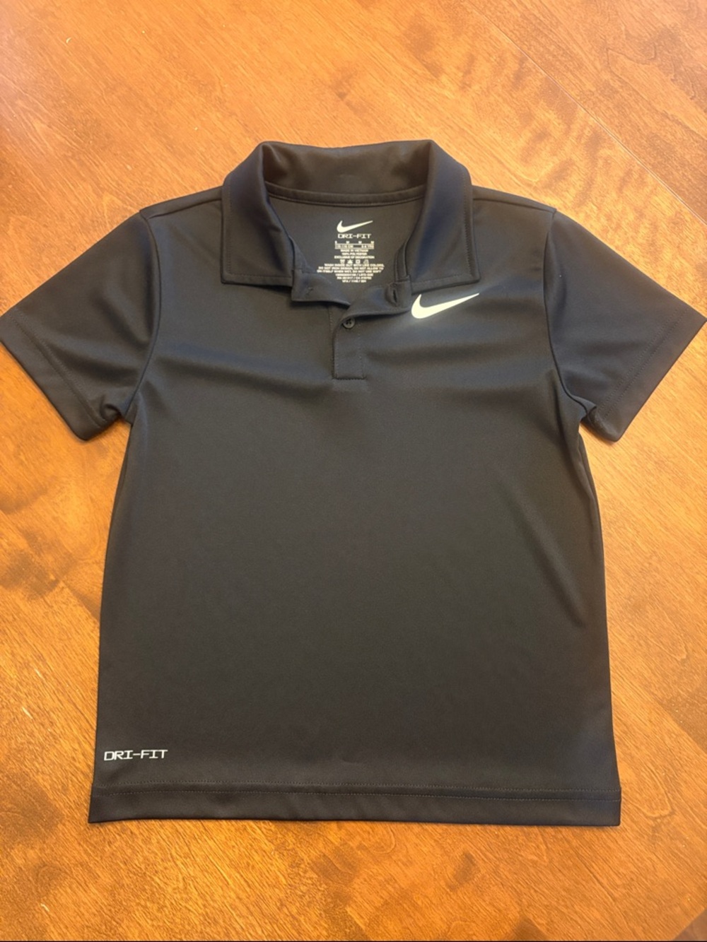 Nike Boys' Dri Fit Polo with White Swoosh
